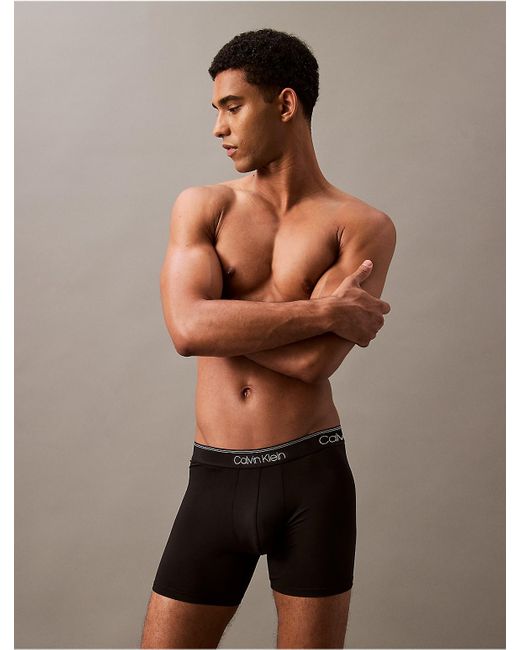 Calvin Klein Black Micro Stretch 3-Pack Boxer Brief for men