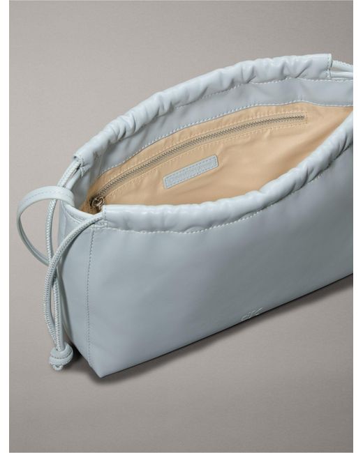 Calvin Klein Metallic Drawstring Crossbody Bag