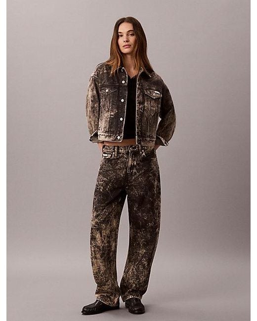 Calvin Klein Brown Jeans Relaxed Barrel Jeans