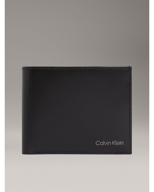 Portefeuille 2 Volets En Cuir Anti-Rfid Calvin Klein pour homme en coloris Black