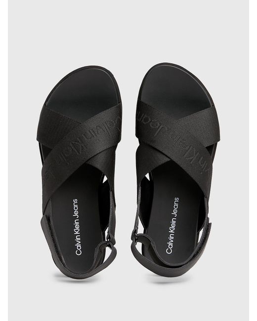 Calvin Klein Black Platform Sandals