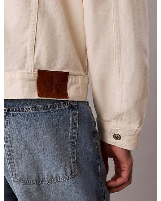 Calvin Klein Blue Jeans 90S Contrast Collar Denim Jacket for men