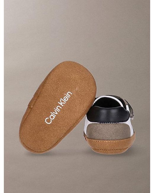 Calvin Klein Metallic Jeans Baby Signature Velcro Trainers for men