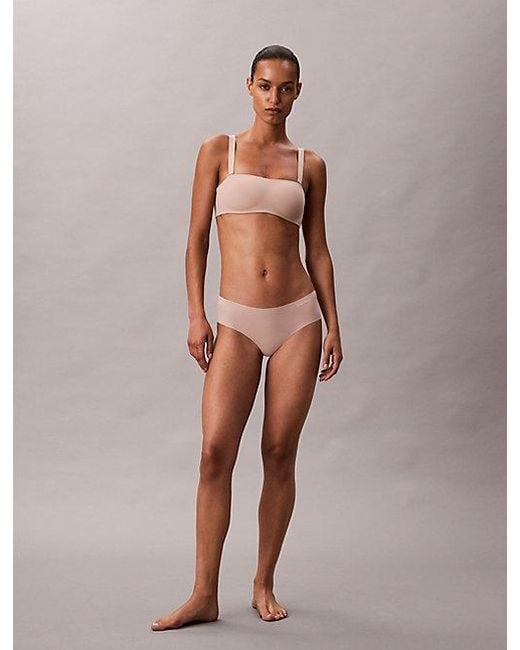 Calvin Klein Strapless Bandeau-Bh in het Natural