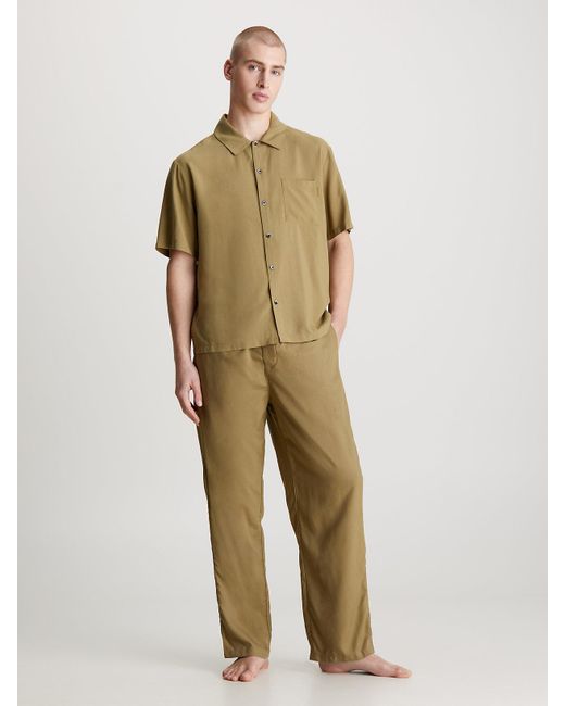 Calvin Klein Green Pyjama Top - Pure for men