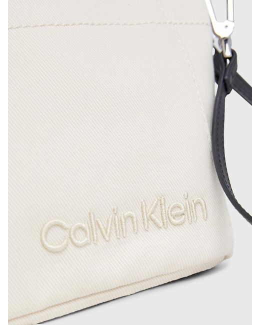 Calvin Klein Natural Canvas Convertible Pouch