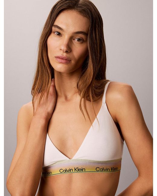 Calvin Klein Black Lightly Lined Triangle Bra