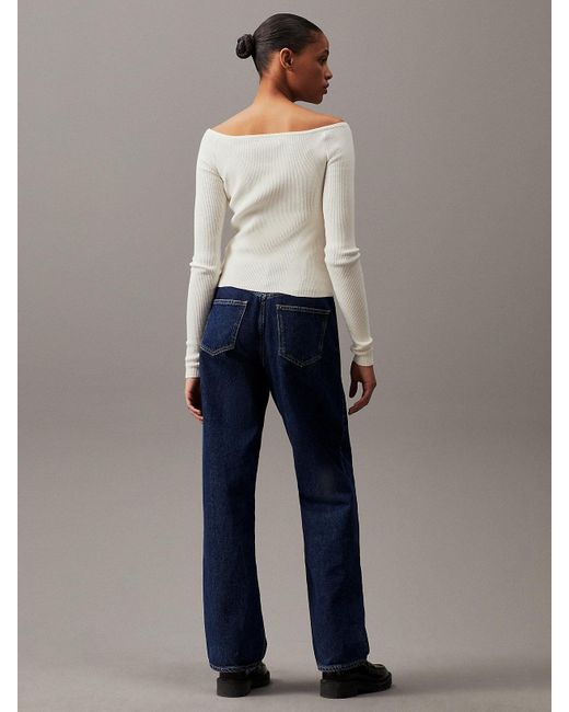 Calvin Klein Blue 90's Straight Jeans