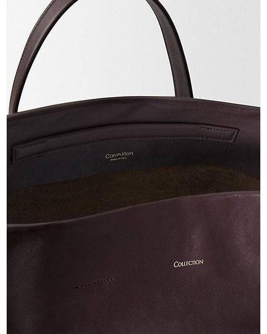 Calvin Klein Ny City North South Tote in het White