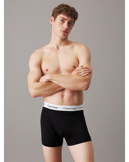 Calvin Klein Black 's 3 Pack Trunks for men