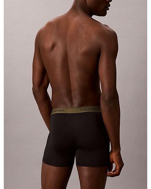 Calvin Klein Black 3 Pack Boxer Briefs Microfibre Stretch for men