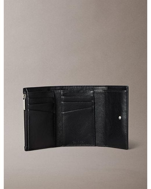 Calvin Klein Gray Quilted Zip Wallet