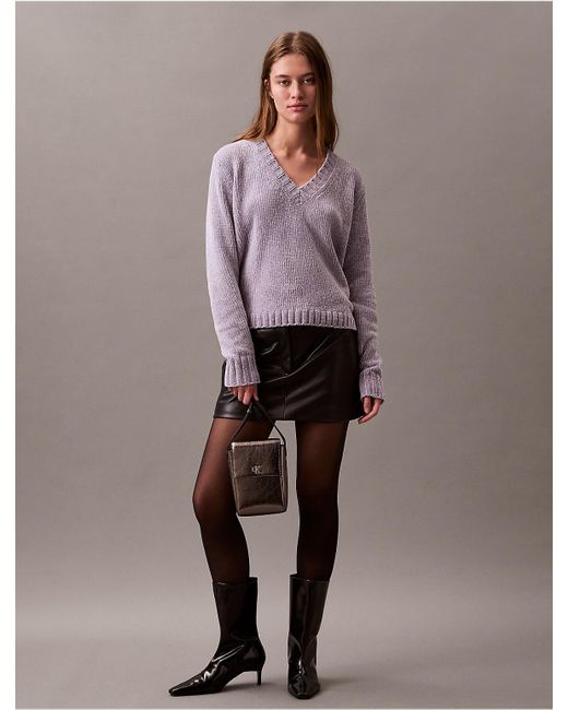Calvin Klein Minimal Monogram Reflective Phone Crossbody Bag
