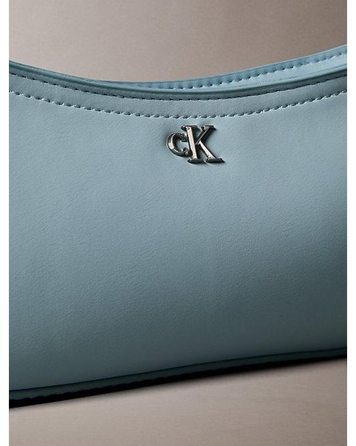 Calvin Klein Schoudertas Met Monogramlogo-Hardware in het Blue