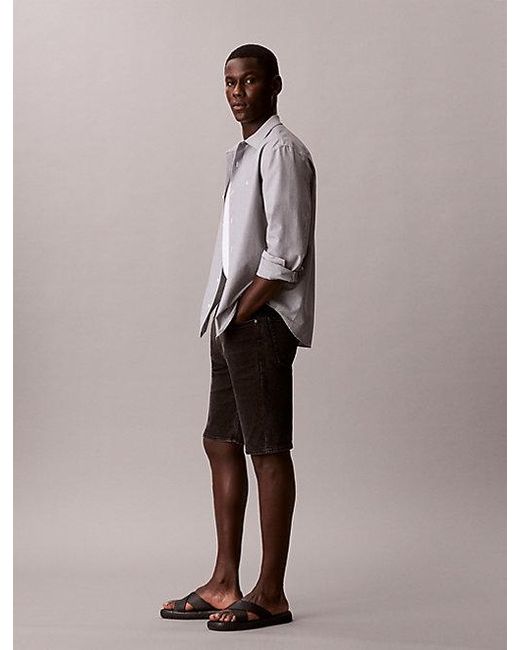 Calvin Klein Multicolor Jeans Slim Denim Shorts for men