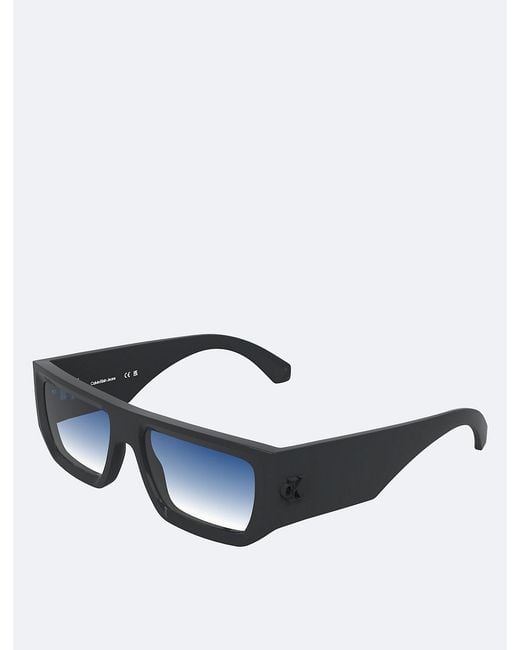 Calvin Klein Blue Modified Rectangle Sunglasses Ckj26607S for men
