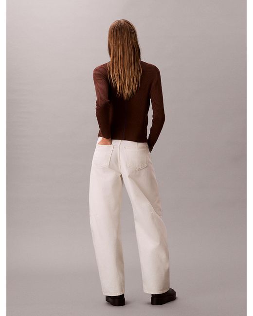 Calvin Klein Multicolor High Rise Barrel Jeans