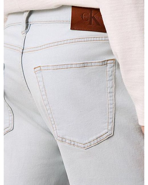 Calvin Klein Blue Jeans Slim Denim Shorts for men