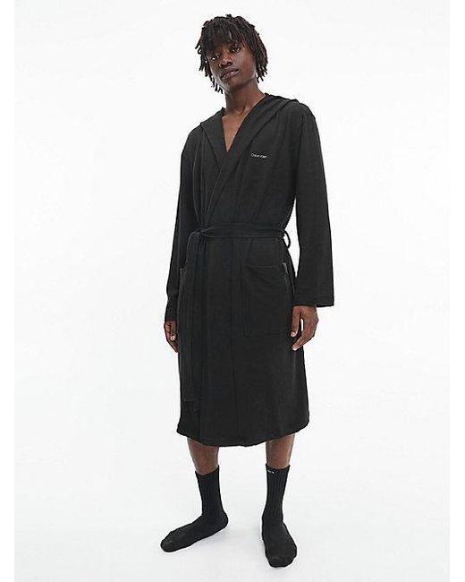 Calvin Klein Badjas - Modern Cotton in het Zwart voor heren | Lyst NL