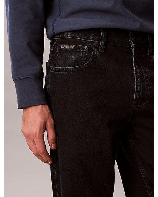 Calvin Klein Black Jeans 90S Straight Jeans for men