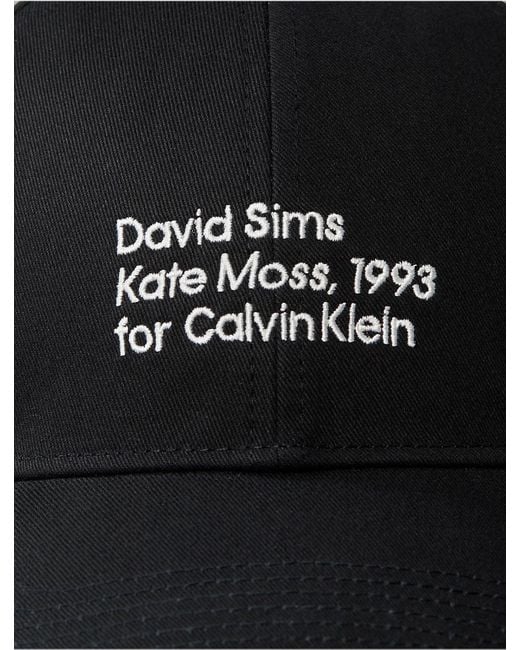 Calvin Klein Black Kate Moss Baseball Cap for men