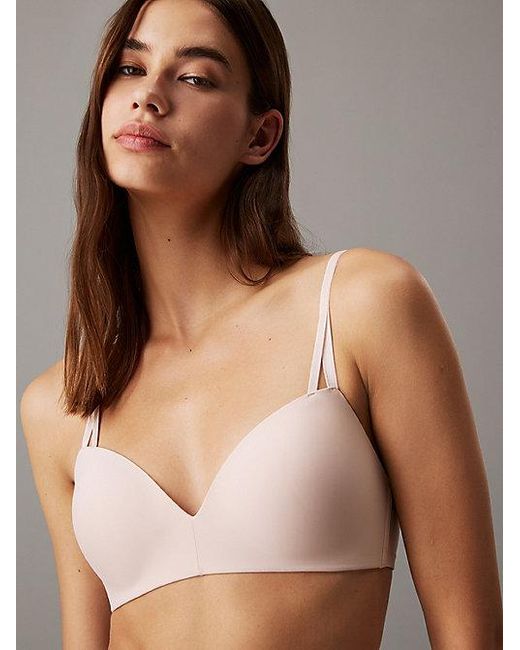 Calvin Klein Natural Wireless Push Up Bra Seductive Comfort