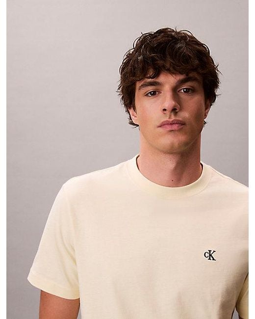 Calvin Klein Blue T-Shirt Pear Sorbet for men
