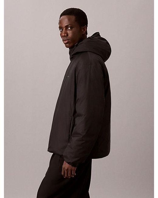 Calvin Klein Black Ultra Light Padded Ripstop Jacket for men