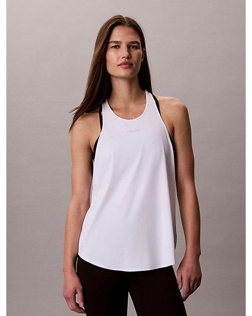 Calvin Klein Tech Tanktop in het Natural