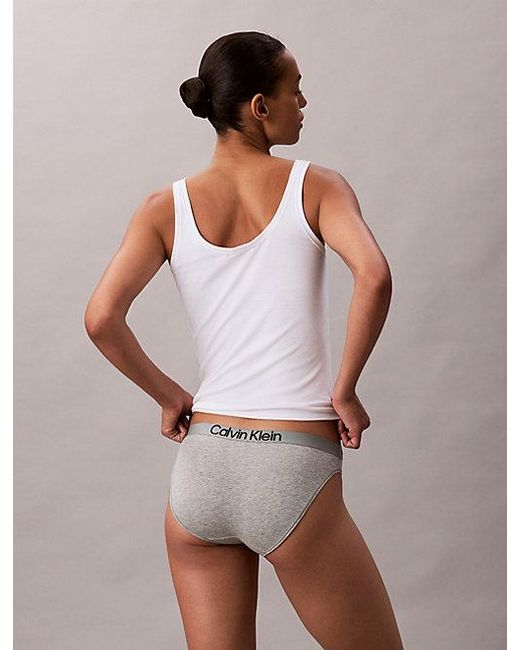 Calvin Klein White Bikini Briefs Maximum Cotton