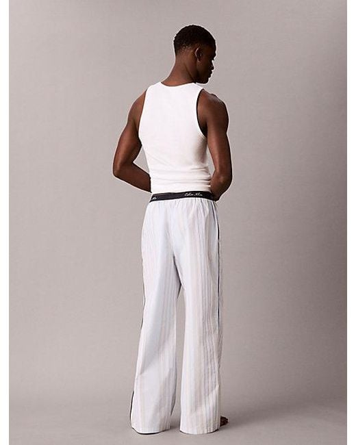 Calvin Klein Multicolor Pyjama Pants Cotton Poplin for men