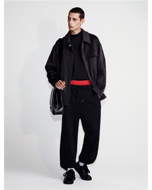 Calvin Klein Blue Woven Shacket for men