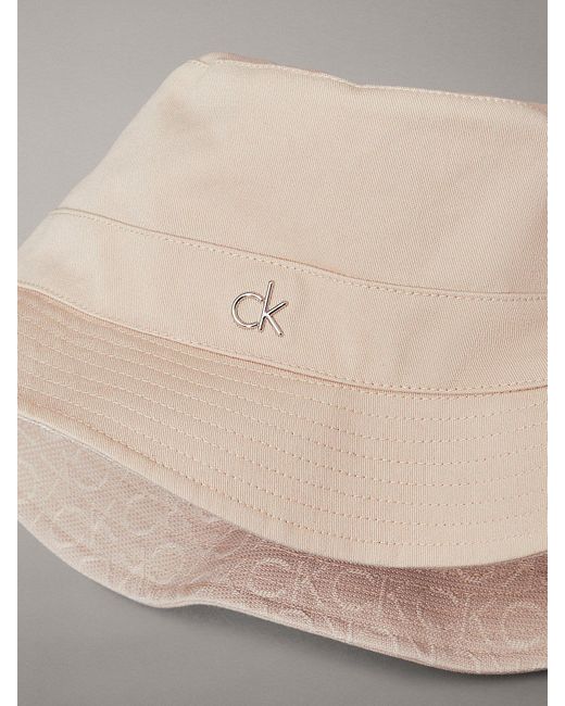 Calvin Klein Natural Reversible Logo Bucket Hat