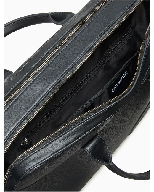Calvin Klein Business Casual Double Zip Briefcase in Black for Men Lyst