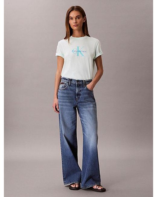 Calvin Klein Blue Jeans Monogram T-Shirt
