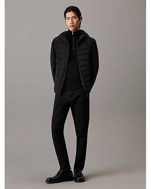 Calvin Klein Technisch Twill Jack Met Capuchon in het Black voor heren