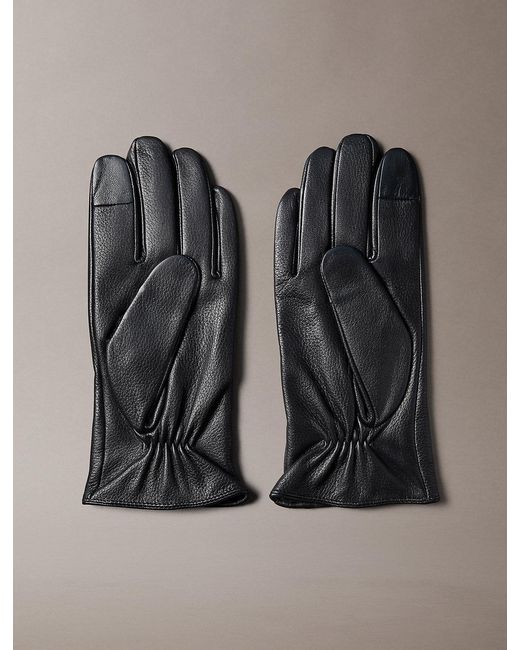 Guanti Touchscreen di Calvin Klein in Black da Uomo
