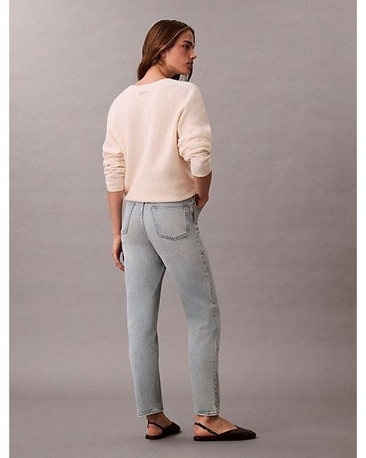 Calvin Klein Gray Jeans High Rise Tapered Jeans