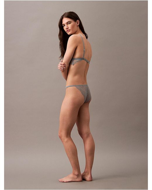 Calvin Klein Brown Triangle Bra