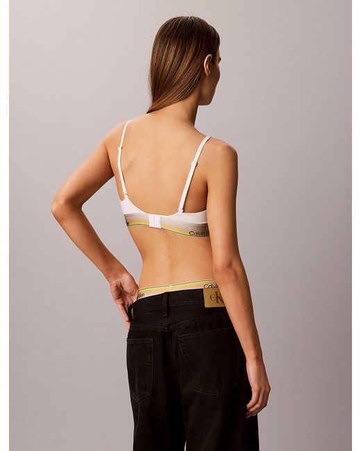 Calvin Klein Black Lightly Lined Triangle Bra