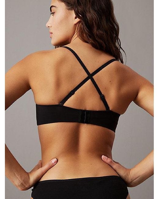 Calvin Klein Strapless Demi-Bh in het Black
