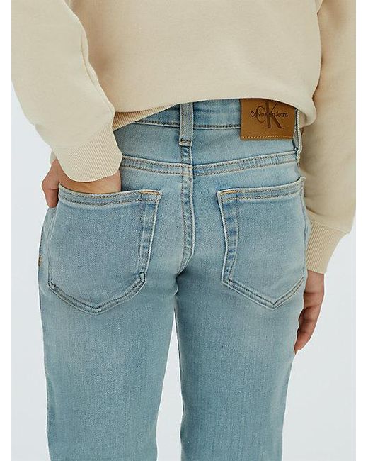 Calvin Klein Blue Jeans Mid Rise Slim Jeans for men