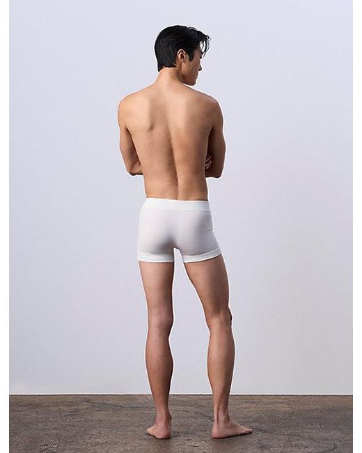 Calvin Klein White Jung Kook For Trunks Heritage Cotton Monologo for men
