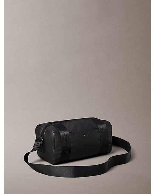 Calvin Klein Gray Water Repellent Square Crossbody Bag for men