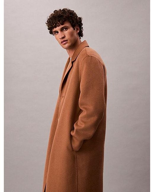 Calvin Klein Multicolor Relaxed Double Face Wool Coat for men