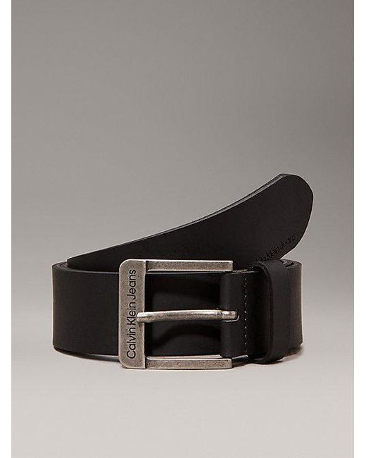 Calvin Klein Black Jeans Leather Belt for men