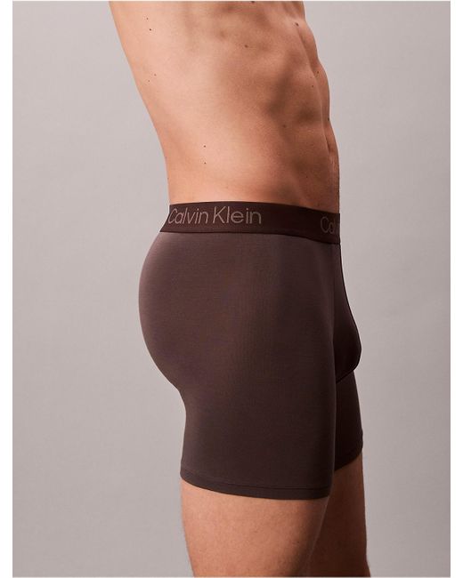 Calvin Klein Gray Ultra Soft Modal 3-Pack Boxer Brief for men