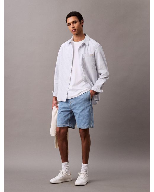 Short Relaxed En À Enfiler Calvin Klein pour homme en coloris Multicolor