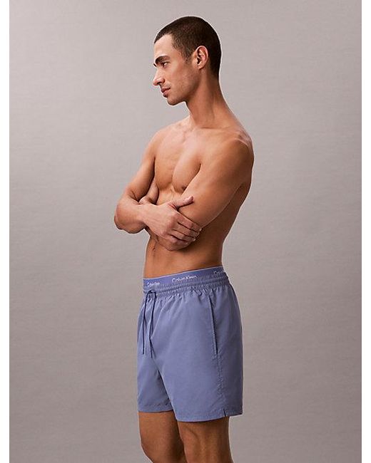 Calvin Klein Multicolor Medium Drawstring Swim Shorts Ck Essentials for men