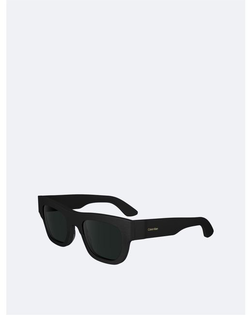 Calvin Klein Black Naturals Modified Rectangle Sunglasses for men